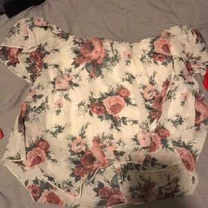 Off the shoulder crop top